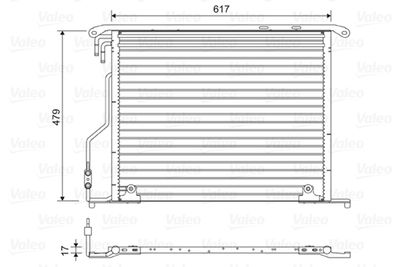 Condenser, air conditioning VALEO 814434