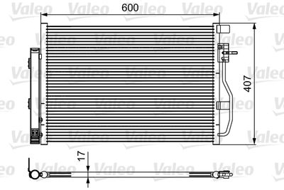 Condenser, air conditioning VALEO 814478