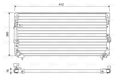 Condenser, air conditioning VALEO 814495