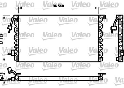 Condenser, air conditioning VALEO 816977