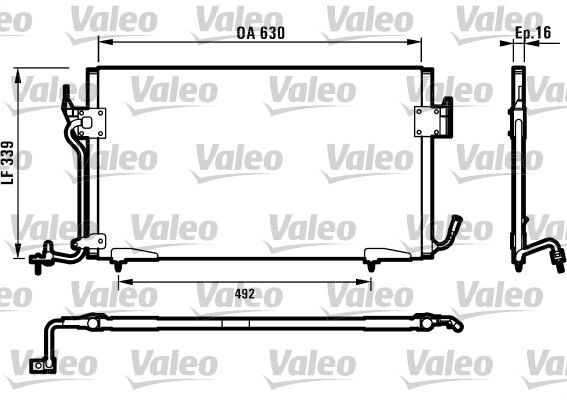 VALEO 817042 Condenser, air conditioning