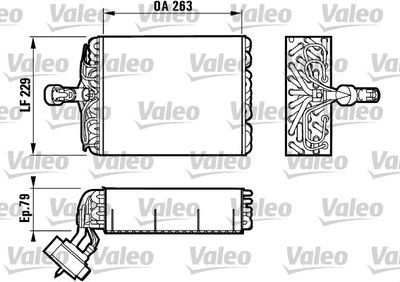 Evaporator, air conditioning VALEO 817080