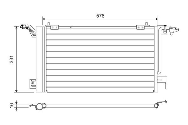 VALEO 817230 Condenser, air conditioning