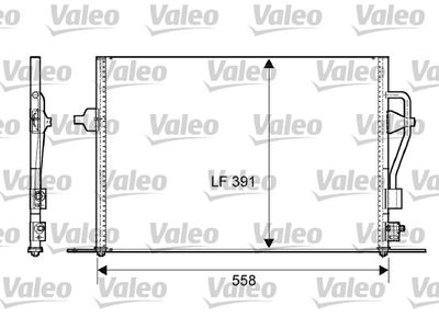 Condenser, air conditioning VALEO 817232