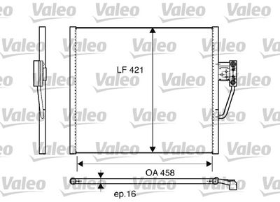 Condenser, air conditioning VALEO 817248