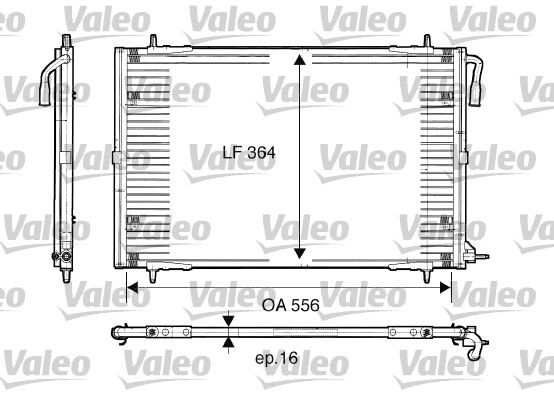 VALEO 817283 Condenser, air conditioning