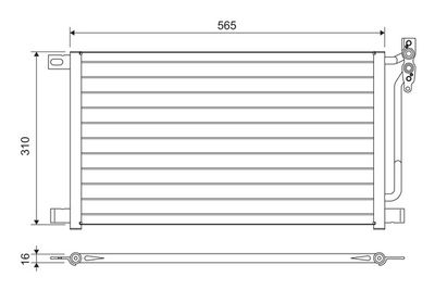 Condenser, air conditioning VALEO 817405