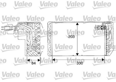 Evaporator, air conditioning VALEO 817467