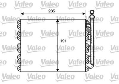 Evaporator, air conditioning VALEO 817510