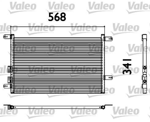 VALEO 817527 Condenser, air conditioning