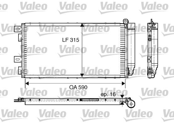 VALEO 817547 Condenser, air conditioning