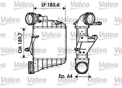 Charge Air Cooler VALEO 817558