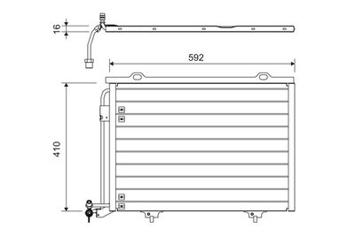 Condenser, air conditioning VALEO 817562