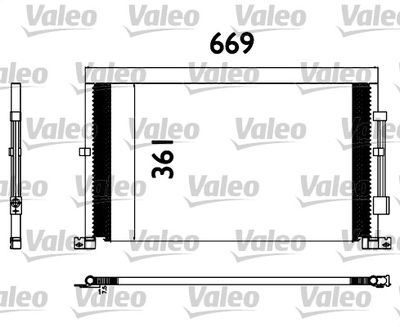 Condenser, air conditioning VALEO 817567