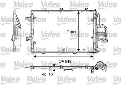 Condenser, air conditioning VALEO 817609