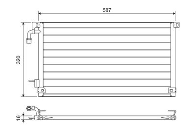 Condenser, air conditioning VALEO 817655