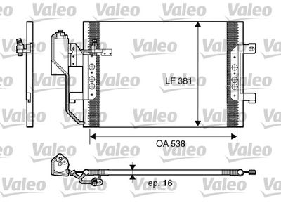 Condenser, air conditioning VALEO 817659