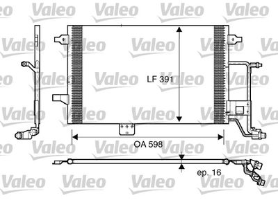 Condenser, air conditioning VALEO 817665