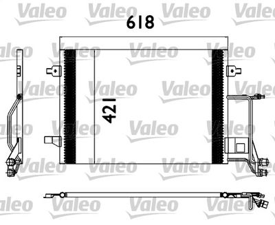 Condenser, air conditioning VALEO 817666