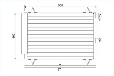 Condenser, air conditioning VALEO 817667