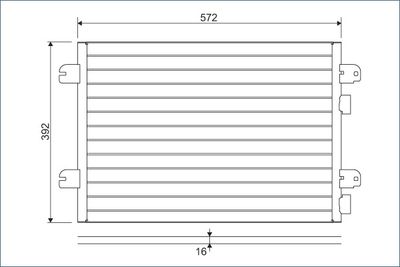 Condenser, air conditioning VALEO 817701