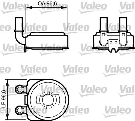 VALEO 817705 Oil Cooler, engine oil