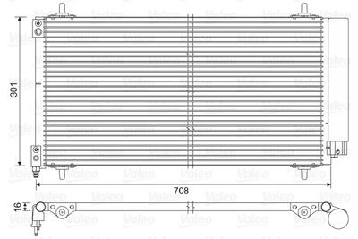 Condenser, air conditioning VALEO 817740