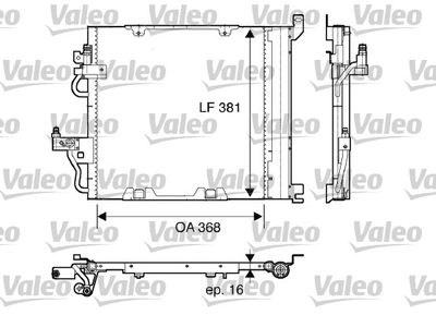 Condenser, air conditioning VALEO 817847