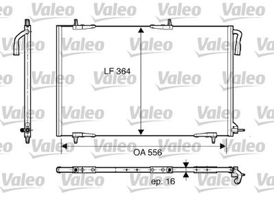 Condenser, air conditioning VALEO 818000