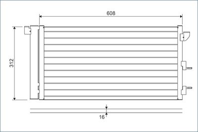 Condenser, air conditioning VALEO 818005