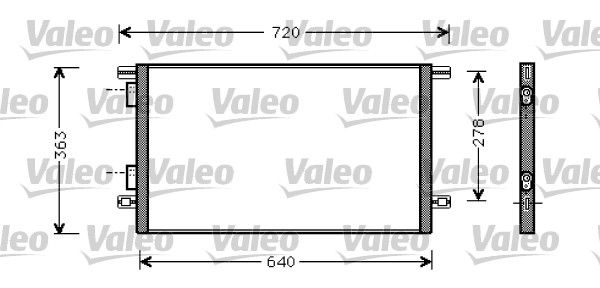 VALEO 818008 Condenser, air conditioning