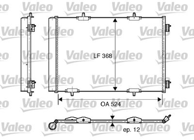 Condenser, air conditioning VALEO 818015