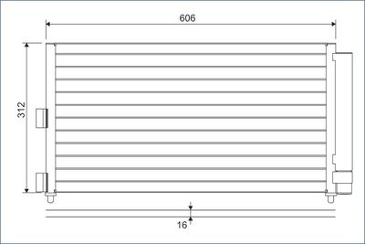 Condenser, air conditioning VALEO 818021