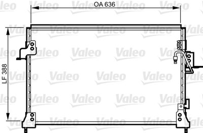 Condenser, air conditioning VALEO 818025