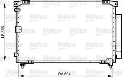 Condenser, air conditioning VALEO 818032