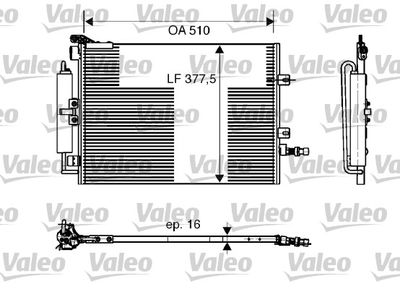 Condenser, air conditioning VALEO 818165