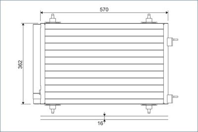 Condenser, air conditioning VALEO 818170