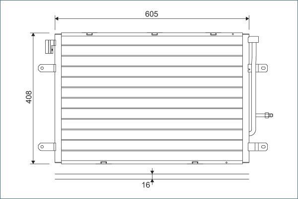 VALEO 818190 Condenser, air conditioning