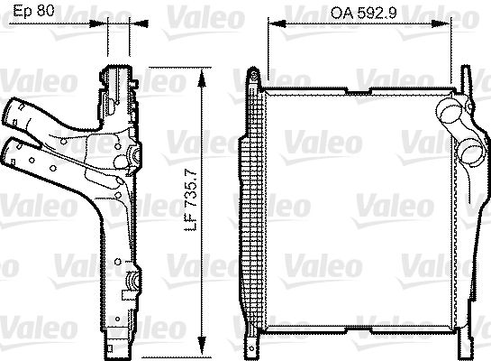 VALEO 818230 Charge Air Cooler