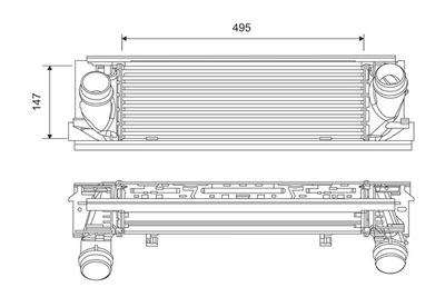 Charge Air Cooler VALEO 818262