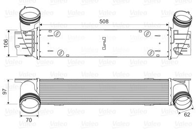 Charge Air Cooler VALEO 818594