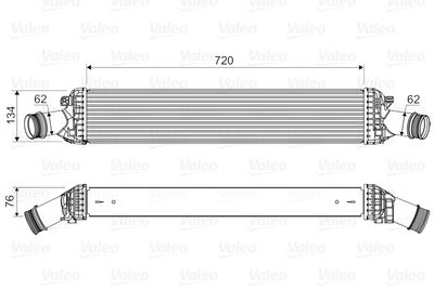 Charge Air Cooler VALEO 818654