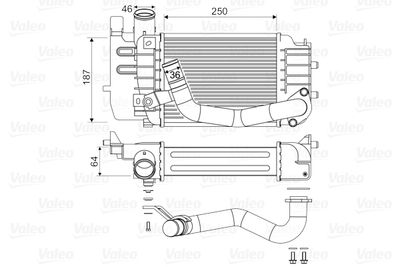 Charge Air Cooler VALEO 818655