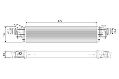 Charge Air Cooler VALEO 818697