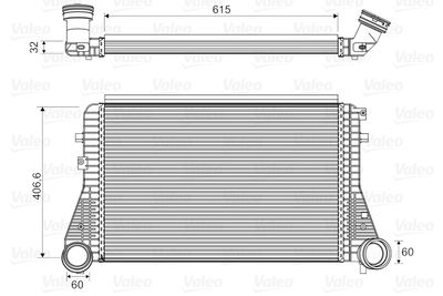 Charge Air Cooler VALEO 818795