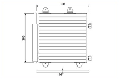 Condenser, air conditioning VALEO 822577