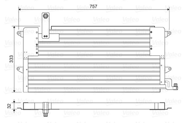 VALEO 822586 Condenser, air conditioning