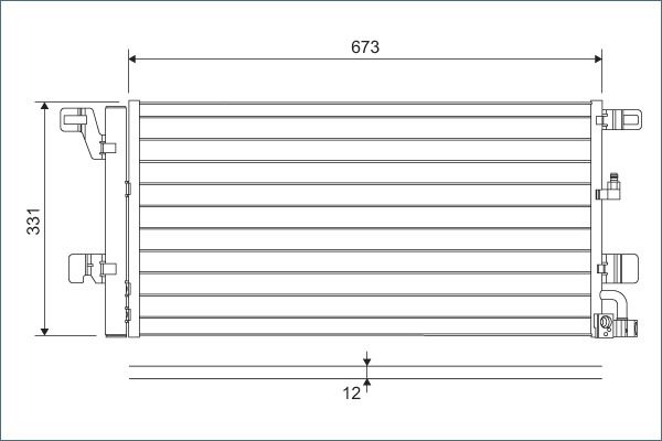 VALEO 822596 Condenser, air conditioning