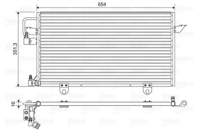 Condenser, air conditioning VALEO 822602