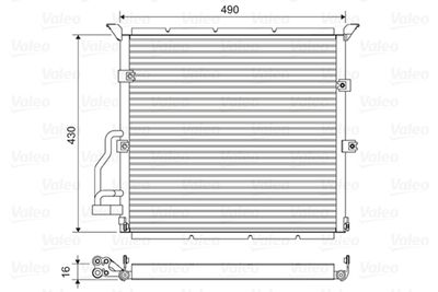 Condenser, air conditioning VALEO 822608